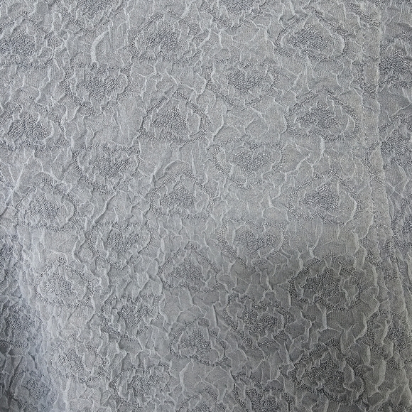 WeWoreWhat Grey Blue Textured Knit V-Neck Mini Dress, Size 6 - Picture 11 of 15